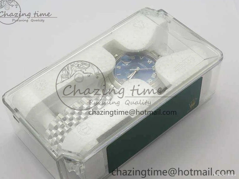 0516 DateJust 36mm SS 116200 ARF 1:1 Best Edition Blue Roman Dial On 904L SS Jubilee Bracelet SA GoodFit 3520